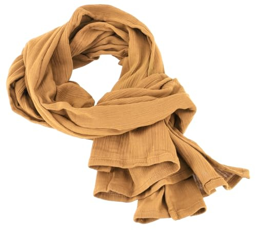 GURU SHOP Indisches Baumwolltuch, leichter Musselin Schal, 50x150 cm | Vielseitig einsetzbar, weich und leicht, ideal als Schulter- oder Kopftuch, dekorativ im Wohnbereich.