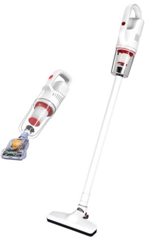 Versione migliorata dell'aspirapolvere a Batteria Ricaricabile con Base, 2 in 1 Portatile, aspirazione 15000pa, Filtro HEPA Verticale, per Uso Domestico, per Pavimenti in Legno dur