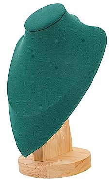 iplusmile Expositor De Collares Modelo Elegante Soporte Para Collares De Plástico Resistente Medio Tamaño Color Verde Para Exhibición y Almacenamiento