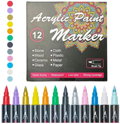 Skin Markers,Confezione Da 12 Pezzi Sicuri Per La Pelle Pennarelli Pittura Lavabili - Penne Rimovibili Per Schizzi E Colorazione, Per Trucco E Pittura Per Tutti