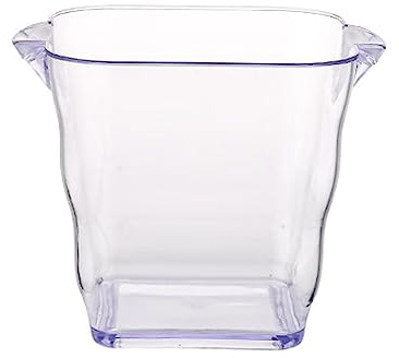 Partito Secchielli di ghiaccio in acrilico per feste 5L plastica trasparente secchio vino bottiglia bevanda radiatore vasca da bagno Champagne birra Vasca da bagno