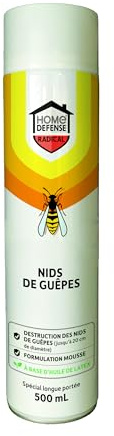 Home Defense Aérosol destructeur nid de guêpes 500 ML