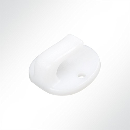 LYSEL® Kombi-Nylonhaken klein ohne Ring, (BxL) 38x45mm in Weiß (250 Stück)
