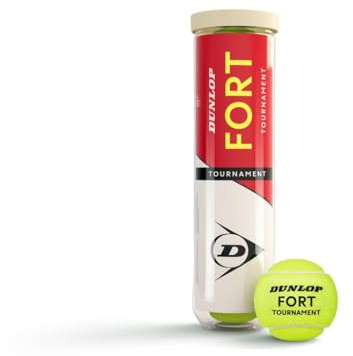 Dunlop - Fort Tournament - Tennisbälle - 8 Bälle (2 Dosen mit 4 Bällen) - gelb - Turnierball - 5013317102027