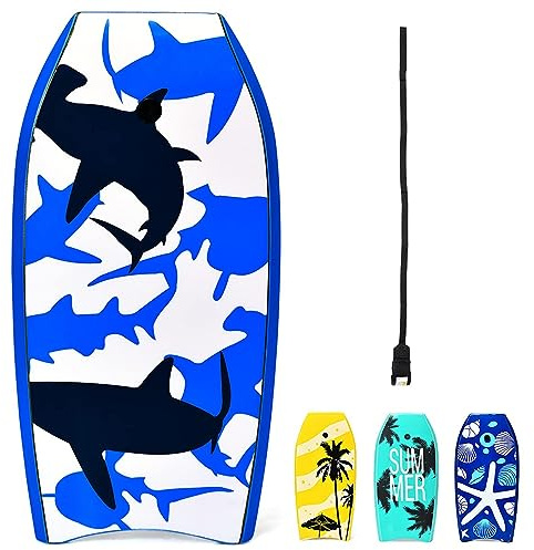 DREAMADE Bodyboard, Sup-Board, Schwimmboard, Schwimmbrett, Surfbrett, Surfboard mit Fußriemen