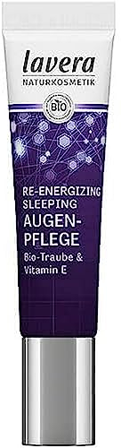 lavera Re-Energizing Sleeping Augenflege – Naturkosmetik - vegan – BIO-Trauben & Vitamin E - erlesenen Power Wirkstoffe - mindert Mimikfältchen - Spendet Feuchtigkeit – ohne Parabene - 15 ml