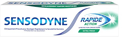 Sensodyne Rapid Action Extra Fresh Zahnpasta, begrenzt die Empfindlichkeit der Zähne, 75 ml