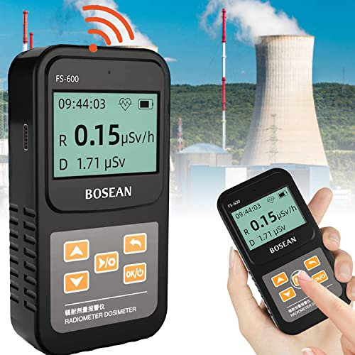 GGMWDSN Compteur Geiger Radioactivité, Compteur Geiger, Testeur de Rayons X Beta Gamma, DéTecteur Radioactif, DosimèTre Personnel DéTecteur de Marbre DosimèTre Portable