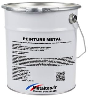 Metaltop - Peinture Metal - Gris souris - RAL 7005 - Pot 5 L