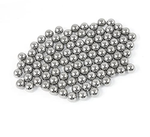 A ABSOPRO Bicicletta Mozzo Ruota Cuscinetto Acciaio Sfere Riparazione 6mm Diametro (Set di 90)