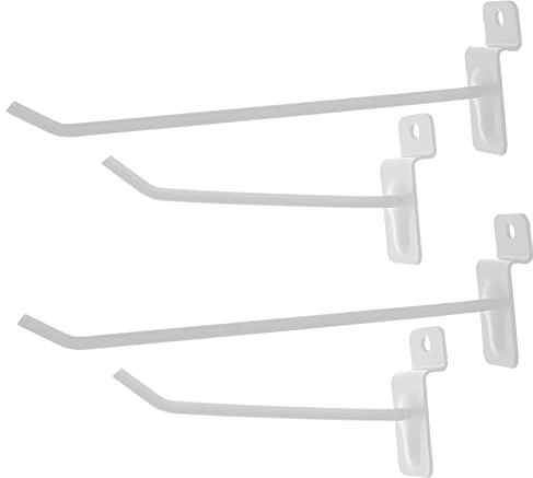 YARNOW 30st Schlitzhaken Zubehör Für Garagenlamellenwände Lamellenwand Hängende Haken Slotboard-haken Tafel Slatwall-aufhänger Haken Für Wandpaneele Weiß Wandplatte Eisen Wandbehang