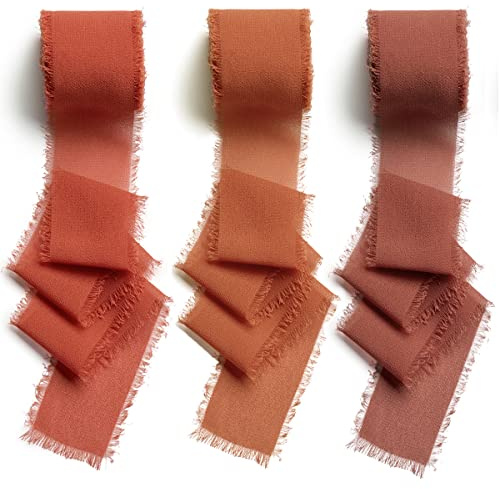CHUQING Geschenkband Hochzeit Chiffonband Schleifenband Stoffband Mehrfarbig