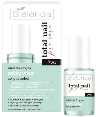 Bielenda Total Nail Pro Care 7in1 Balsamo multifunzionale per unghie, 10 ml