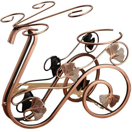 Freestanding Wine Glass Rack, Metal Tabletop Stemware Storage Rack, for Home Bar & Kitchen(Brass)