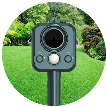 Cat Repellent Scarer Stop Cats Pooping in Your Garden. Ultrasonic & Waterproof Latest Technology for Fantastic Results