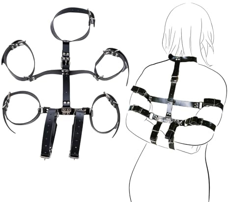 Straitjacket Self Bondage Restricciones y Bondage Puños de tobillo Bdsms Restricciones Esposas de mano y pie Esposas para Sm Bondage Cuerdas Bondage Bondage Armbinder Selfbondage Petplay Bondage Saco