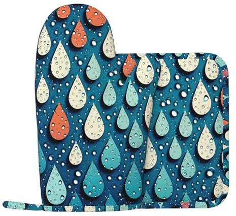 Lot de 2 gants de cuisine et maniques en silicone résistants à la chaleur - Antidérapants - Longs gants de cuisine pour la cuisine