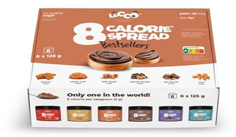 Crema de Chocolate Baja en Calorías LoCCo Sin Azúcar Añadido Sin Aceite de Palma Sin Frutos Secos Keto Friendly Delicia Saludable 125g