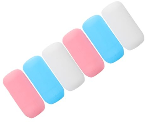 DEARMAMY Manicotti Elastici Copribottiglie Da Viaggio in Silicone 6 Pezzi 22cm Anti-perdita Multiuso Per Contenitori Liquidi Viaggio Impermeabili Protezione Flaconi Shampoo e Lozione
