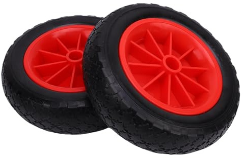 Jiawu Ruedas de Carro de Kayak de 10 Pulgadas, Rueda de Neumáticos de 1 par, Neumático de Reemplazo de Carrito de Carro para Canoa, Kayak
