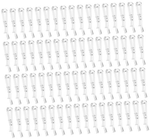WOFASHPURET 200 pièces Clip de Chemise Transparent U Plastique Pinces Antidérapantes pour Vêtements pour Voyage et Usage