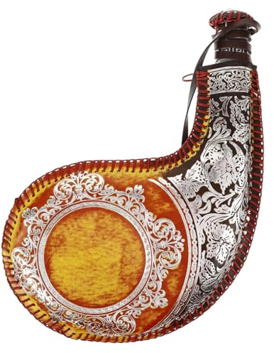 Toyvian Leder Wasserbeutel Bota Weintasche Mit Riemen Traditioneller Flüssigkeitsaufbewahrungsbeutel Für Reisen Outdoor Familie