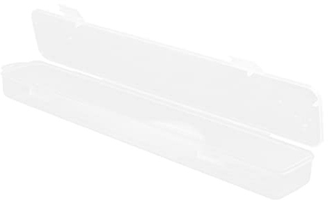 Gatuida 3Pcs Portable Transparent Paintbrush Storage Box Plastic Organizer for Watercolour Brushes Pens Sundries Compact Multifunction Holder for Artists Students and Professionals