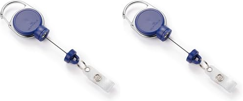 Durable Jojo für schwere Kartenhalter oder Schlüssel bis 300g, 1 Stück, dunkelblau, 832907 (Packung mit 2)