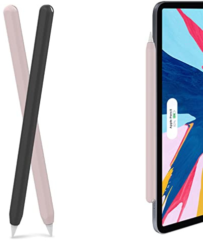 AhaStyle Silikonhülle für Apple Pencil Pro und Apple Pencil 2. Generation | Komfortabler Griffhalter, Ultradünn, Weiches Silikon, mit Magnetischem Laden, Doppeltippen, Drücken, Haptischem Feedback