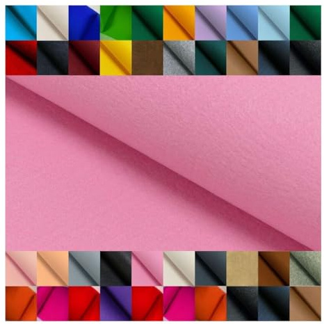 Fabrics-City rosa Filzstoff Bastelfilz 100cm x 4mm, Dekorationsfilz, Bastelarbeit, Kindergarten Filz, Nähen, Bastelstoff, Dekofilz, Bastelmaterial, DIY, Taschenfilz Stoff, 5042