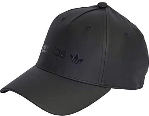 adidas Satin Baseball Cap IB9050, Unisex Cap with a Visor, Black, OSFM EU