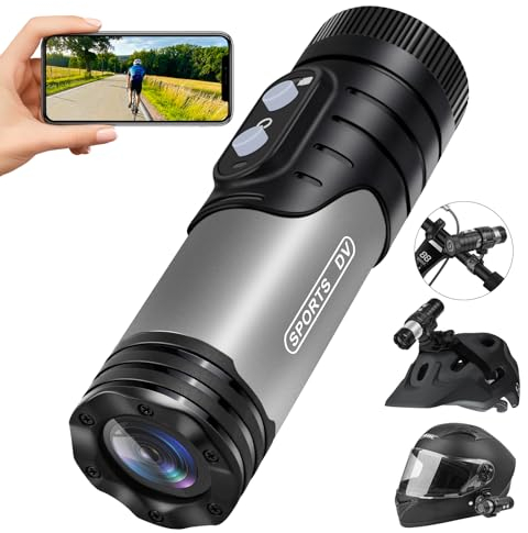 Nisanuki Action Cam, 1080P HD Mini Kamera Helmkamera 120° Weitwinkel Action Wasserdicht Sportkamera Kleine Video Kamera DVR für Fahrrad Klettern Reiten Skifahren