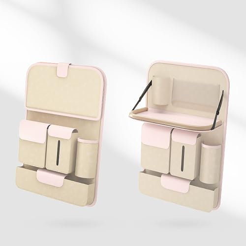 SFGTY 2pcs Autositz Organizer für Volkswagen VW Beetle Passat Jetta B6 B7 B8 Auto Rückenlehnenschutz Kinder Rücksitz Organizer für Auto Rückenlehnenschutz und Organizer,D