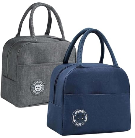 AMSNINK 2 kleine Kühltaschen für Kühlschrank und Mittagessen