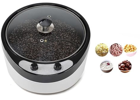 Kindevieft Coffee Roaster, Coffee Bean Roaster Machine Electric Coffee Roaster Machine 800g Capacity for Home Use Nut Peanut Cashew Chestnuts, 0-240° Tempeture Adjustable