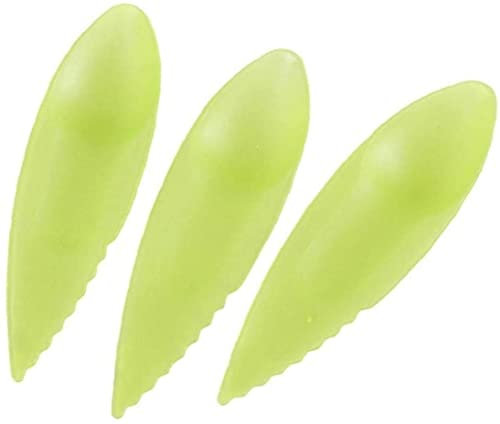 3pcs Household Plastic Kiwi Fruit Spoon Sliver Kitchen Accessory Random Color Creative and Popular