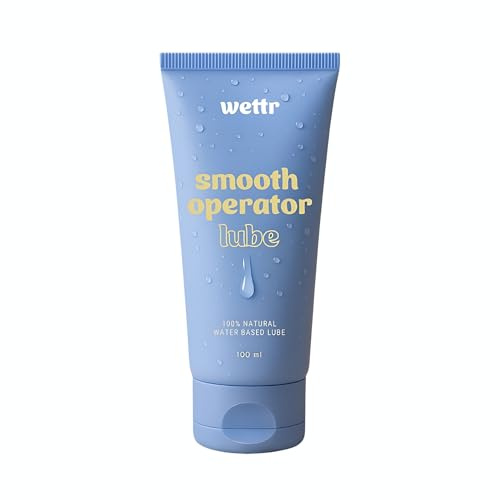 Wasserbasierendes Gleitgel für Männer, 100 ml, Extrem Hautfreundlich, 100% natürlich, Kondom- & Toy-kompatibel | Anal & Oral | Langanhaltend, nicht klebrig, pH-hautneutral – Smooth Operator by wettr