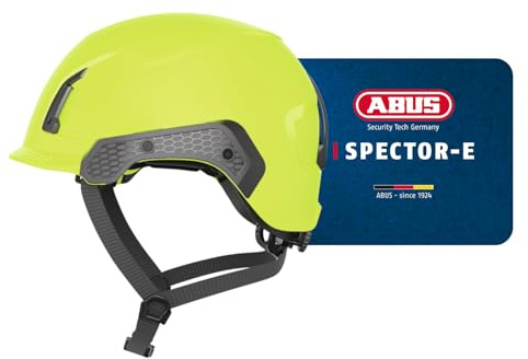 ABUS Industrieschutzhelm Spector-E - elektrisch isolierender Bauhelm nach EN 397 und EN 50365 - auch geeignet für Arbeiten an Niederspannungsanlagen - kompatibel mit Zubehör - gelb