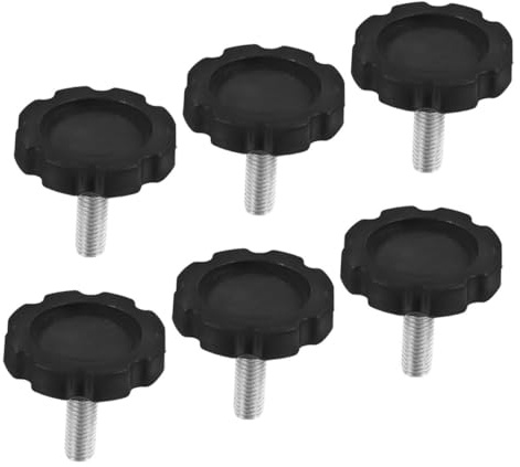 VILLCASE 6 pièces Kit Vis de Remplacement pour Pied de Parasol de Jardin Fixation Résistante Aux Intempéries Acier et PP pour Parasols Extérieurs avec Stabilité Renforcée
