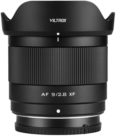 VILTROX 9mm F2.8 XF Objektiv für Fuji, AF 9mm f/2.8 Weitwinkel-Autofokus APS-C XF Objektiv Kompatibel mit Fujifilm X-Mount Kameras X-A7, X-E4, X-H1, X-Pro3, X-S10, X-T2, X-T3, X-T4, X-T30, X-H2