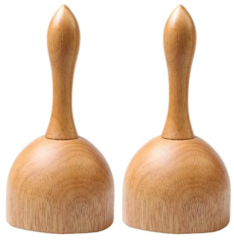 FENICAL Herramientas de Masaje Gua Sha 2 Piezas de Madera para Maderoterapia, Vaso de Ventosas para Masaje Corporal y Desbloqueo de Meridianos, Uso Profesional y Doméstico