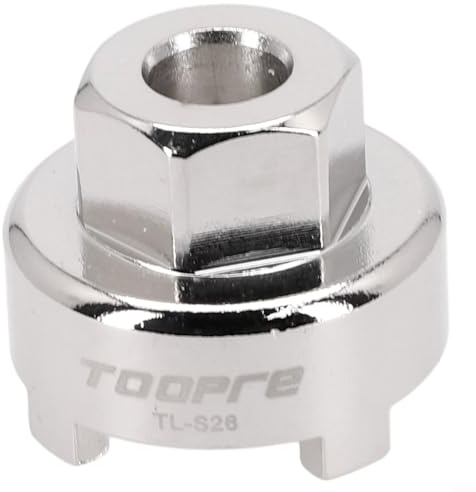 Herramienta de extracción de volante de bicicleta de una sola velocidad con llave hexagonal de 24 mm, acero 45# tratado térmicamente con resistencia a la corrosión galvanizada y bordes