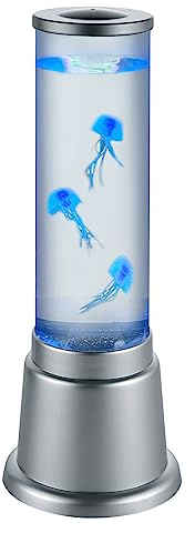 Reality Leuchten LED Tisch Wassersäule Jelly R50701187, Kunststoff titanfarbig, inkl. 6 Watt LED, Farbwechsel |
