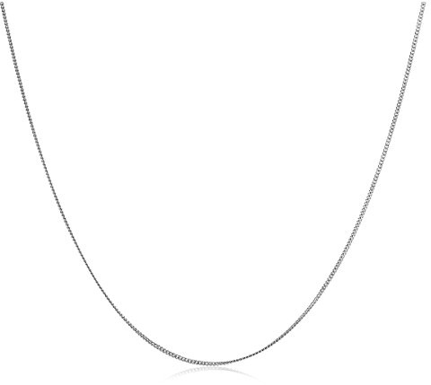 OROVI Schmuck Damen Panzerkette Gold Zeitlose klassisch filigrane Goldkette mit kreisförmigen flachen Glieder Collier aus Weißgold/Gelbgold 9 Karat (375), 45 cm Lang