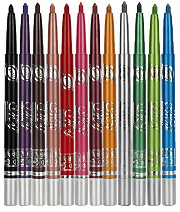 Frcolor 12pcs bunte Lidschatten Stift wasserdicht langlebig