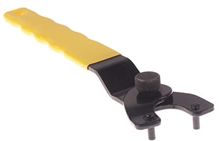TOOLSTAR Adjustable Pin Key, Pin Spanner Wrench 190mm Y-Type Adjustable Grinder Pin Spanner with Plastic Handle for Angle Grinders