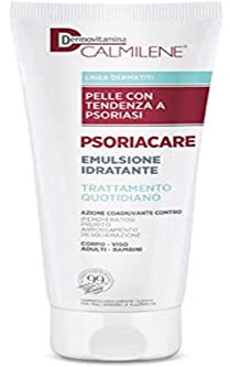 Dermovitamina Calmilene Psoriacare Emulsione Idratante - Trattamento per Pelli Secche o con Tendenza a Psoriasi - Crema Idratante Viso e Corpo - Con Estratto di Camomilla e Aloe - 400ml