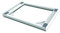 Meliconi Base Torre Slim L45, Kit di Sovrapposizione Lavatrice Asciugatrice Universale per ELETTRODOMESTICI SLIM, premontato, Cinghia di Sicurezza con Fibbia in Metallo Inclusa, Portata 250 Kg, Bianco