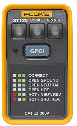 Fluke ST120 GFCI Steckdosenprüfer ohne Piepser