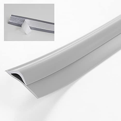 Bande de Transition Bande de Finition pour Moquette et Sol Gris, Bande de Transition Auto-adhésive, Bande de Seuil Pvc pour Protecteur de Bord de Tapis, 1/2/3/4/5/6/7/8 m de Long ( Size : 4m/157.5 )